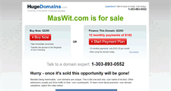 Desktop Screenshot of maswit.com